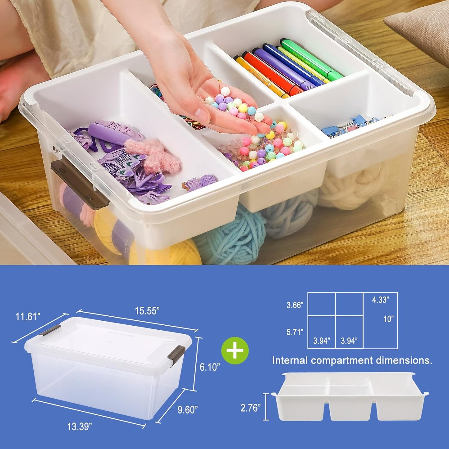 Clear Craft Storage Box – Organize Every Creative Essential