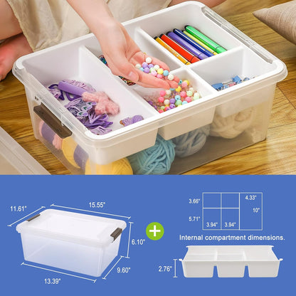 Clear Craft Storage Box – Organize Every Creative Essential