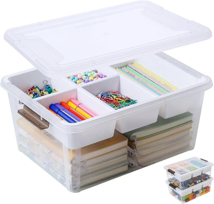 Clear Craft Storage Box – Organize Every Creative Essential