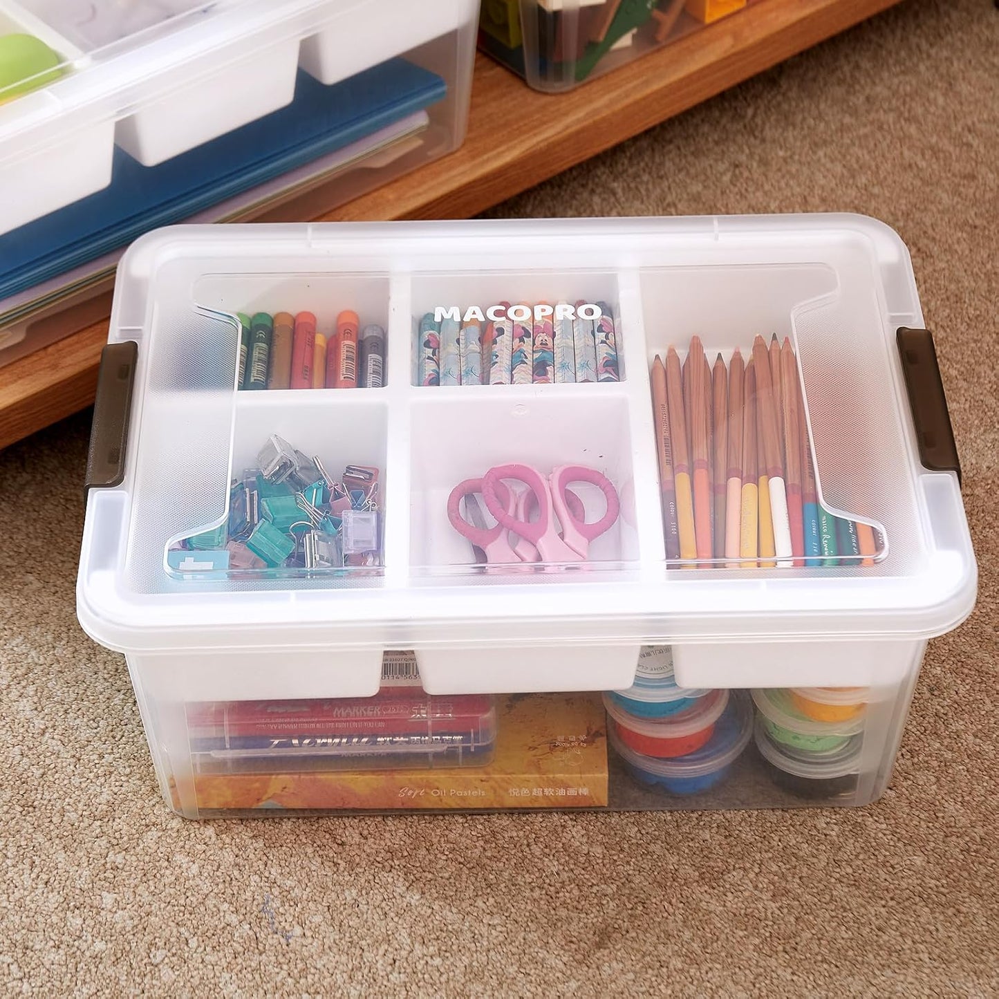 Clear Craft Storage Box – Organize Every Creative Essential